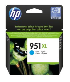 HP Original 951XL-blækpatron med høj kapacitet, cyan