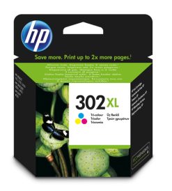 HP Original 302XL-blækpatron med høj kapacitet, trefarvet