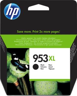 HP Original 953XL-blækpatron med høj kapacitet, sort