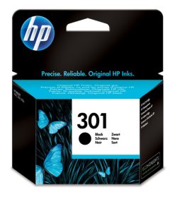 HP Original 301-blækpatron, sort