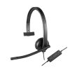 Logitech 981-000571 hovedtelefoner/headset Ledningsført Kontor/Callcenter USB Type-A Sort