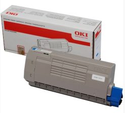 OKI Cyan Toner Cartridge tonerpatron Original Blå