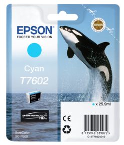 Epson T7602 blækpatron 1 stk Original Blå