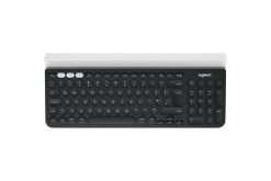 Logitech K780 Multi-Device Wireless Keyboard tastatur Universel RF trådløs + Bluetooth QWERTY Nordisk Grå, Hvid