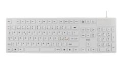 Deltaco TB-505 tastatur Universel USB + PS/2 QWERTY Hvid