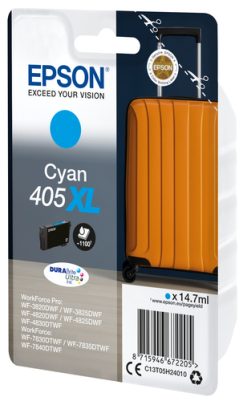 Epson 405XL DURABrite Ultra Ink blækpatron 1 stk Original Højt (XL) udbytte Blå