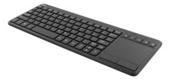 Deltaco TB-504-EN tastatur Hjem RF trådløst QWERTY Engelsk Sort
