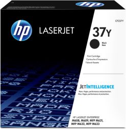 HP Original 37Y Extra LaserJet-tonerpatron med høj kapacitet, sort.