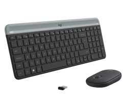 Logitech 920-009204 tastatur Mus inkluderet Universel RF trådløst QWERTY US International Grafit