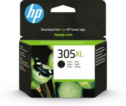 HP Original 305XL-blækpatron med stor kapacitet, sort