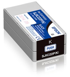 Epson SJIC22P(K) blækpatron 1 stk Original Sort