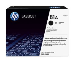 HP Original 81A LaserJet-tonerpatron, sort