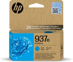 HP Original 937e EvoMore-blækpatron, cyan