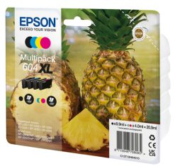 Epson 604XL blækpatron 4 stk Original Højt (XL) udbytte Sort, Blå, Magenta, Gul