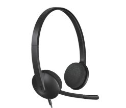 Logitech 981-000475 hovedtelefoner/headset Ledningsført Kontor/Callcenter USB Type-A Sort