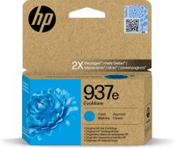 HP Original 937e EvoMore-blækpatron, cyan