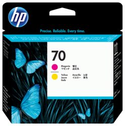 HP 70 rødt og gult skriverhode med Smart Printing-teknologi blækpatron 1 stk Magenta, Gul
