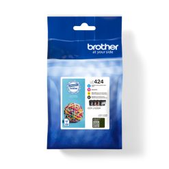 Brother LC-424VAL blækpatron 4 stk Original Sort, Blå, Magenta, Gul