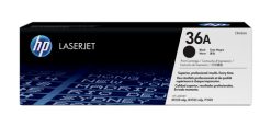 HP Original 36A LaserJet-tonerpatron, sort