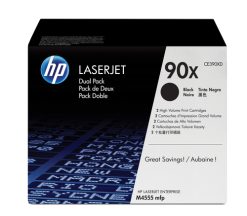 HP Originale 90X LaserJet-tonerpatroner med høj kapacitet, sort, 2-pak