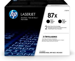 HP Originale 87X LaserJet-tonerpatroner med høj kapacitet, sort, pakke med 2 stk.