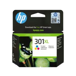 HP Original 301XL-blækpatron med høj kapacitet, trefarvet