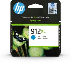 HP 912XL Original Ink-blækpatron med høj kapacitet, cyan