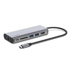 Belkin AVC008BTSGY dockingstation USB 3.2 Gen 1 (3.1 Gen 1) Type-C Sort, Grå