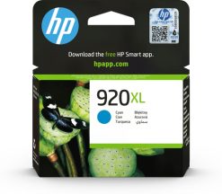 HP Original 920XL-blækpatron med høj kapacitet, cyan