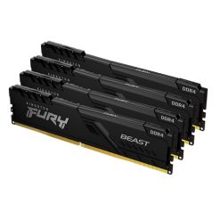 Kingston Technology FURY Beast 32GB 3200MT/s DDR4 CL16 DIMM (Sæt med 4) Black