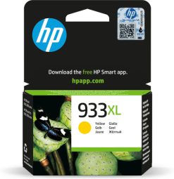 HP Original 933XL-blækpatron med høj kapacitet, gul