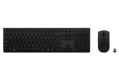 Lenovo 4X31K03931 tastatur Mus inkluderet RF trådløs + Bluetooth US engelsk Sort