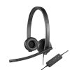 Logitech H570e Headset Ledningsført Kontor/Callcenter USB Type-A Sort