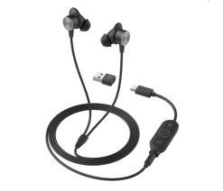 Logitech 981-001013 hovedtelefoner/headset Ledningsført I ørerne Kontor/Callcenter USB Type-C Grafit