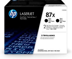HP Originale 87X LaserJet-tonerpatroner med høj kapacitet, sort, pakke med 2 stk.