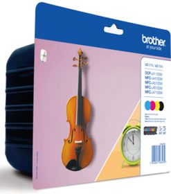 Brother LC-127XLVALBP blækpatron 4 stk Original Sort, Blå, Magenta, Gul