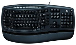 Logitech Comfort Wave 450 tastatur USB QWERTY Sort