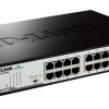 D-Link DGS-1016D/E netværksswitch Ikke administreret Sort, Metallic