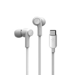 Belkin ROCKSTAR Hovedtelefoner Ledningsført I ørerne Opkald/musik USB Type-C Hvid