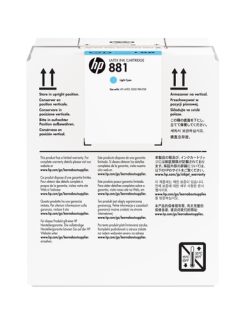 HP 881-latexblækpatron, 5 liter, lys cyan