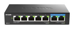 D-Link DMS-107/E netværksswitch Ikke administreret Gigabit Ethernet (10/100/1000) Sort