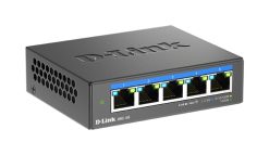 D-Link DMS-105 Ikke administreret L2 2.5G Ethernet (100/1000/2500) Sort