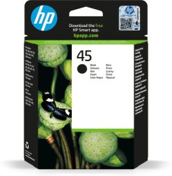 HP Original 45-blækpatron, stor, sort
