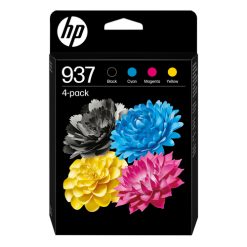 HP Original 937 CMYK-blækpatron, pakke med 4 stk.