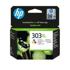 HP Original 303XL-blækpatron med høj kapacitet, trefarvet