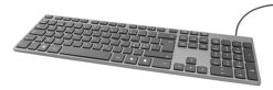 Deltaco TB-801 tastatur Hjem USB QWERTY Grå