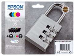 Epson Padlock C13T35864010 blækpatron 1 stk Original Standard udbytte Sort, Blå, Magenta, Gul