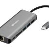 Sandberg USB-C Dock HDMI+LAN+SD+USB,100W