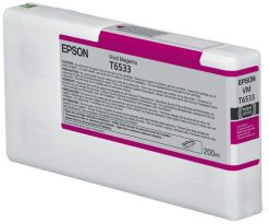 Epson T6533 Vivid Magenta Ink Cartridge (200ml) blækpatron 1 stk Original Levende magenta