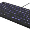 Deltaco Mini silikone tastatur, spildsikker, mus, IP68, sort